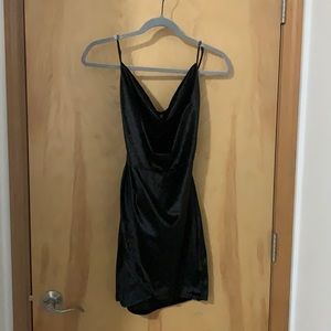 Velvet Cross-back Dress